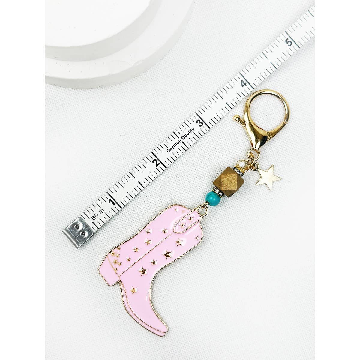 Cowboy Boot Keychain | Western Metal Charm Keychain
