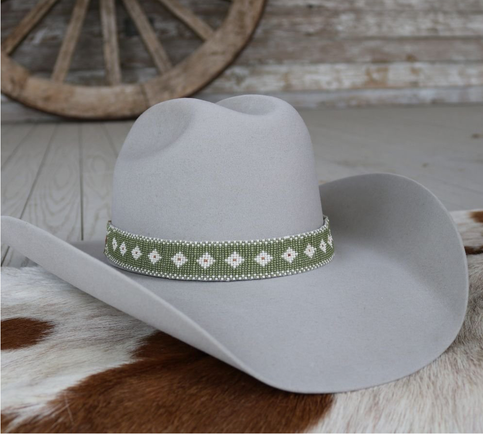 Beaded Hat Band - Daisy