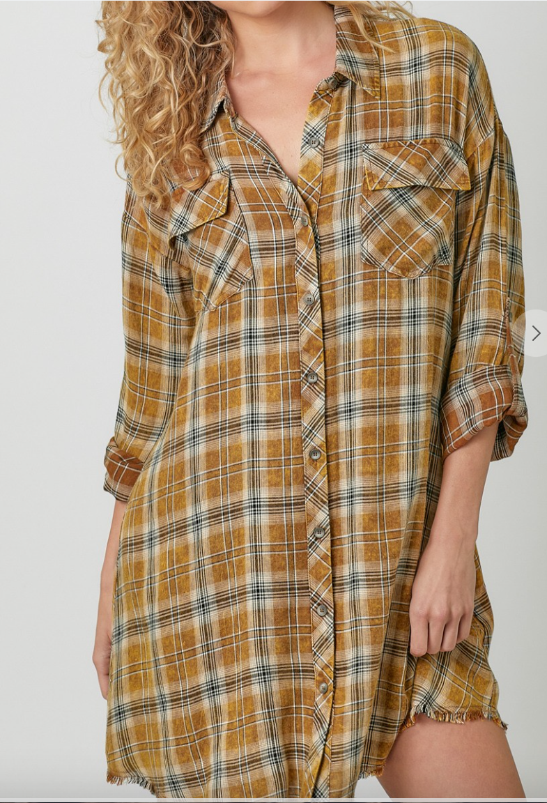Harvest Moon Plaid Dress