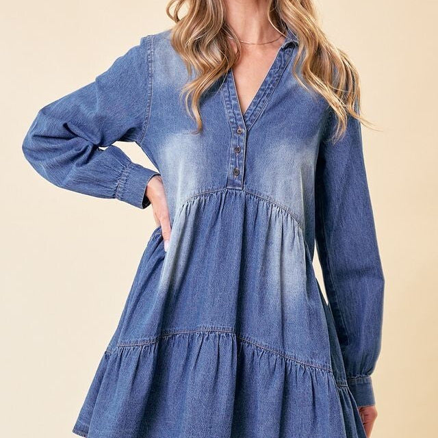 Blue Sage Mini Dress