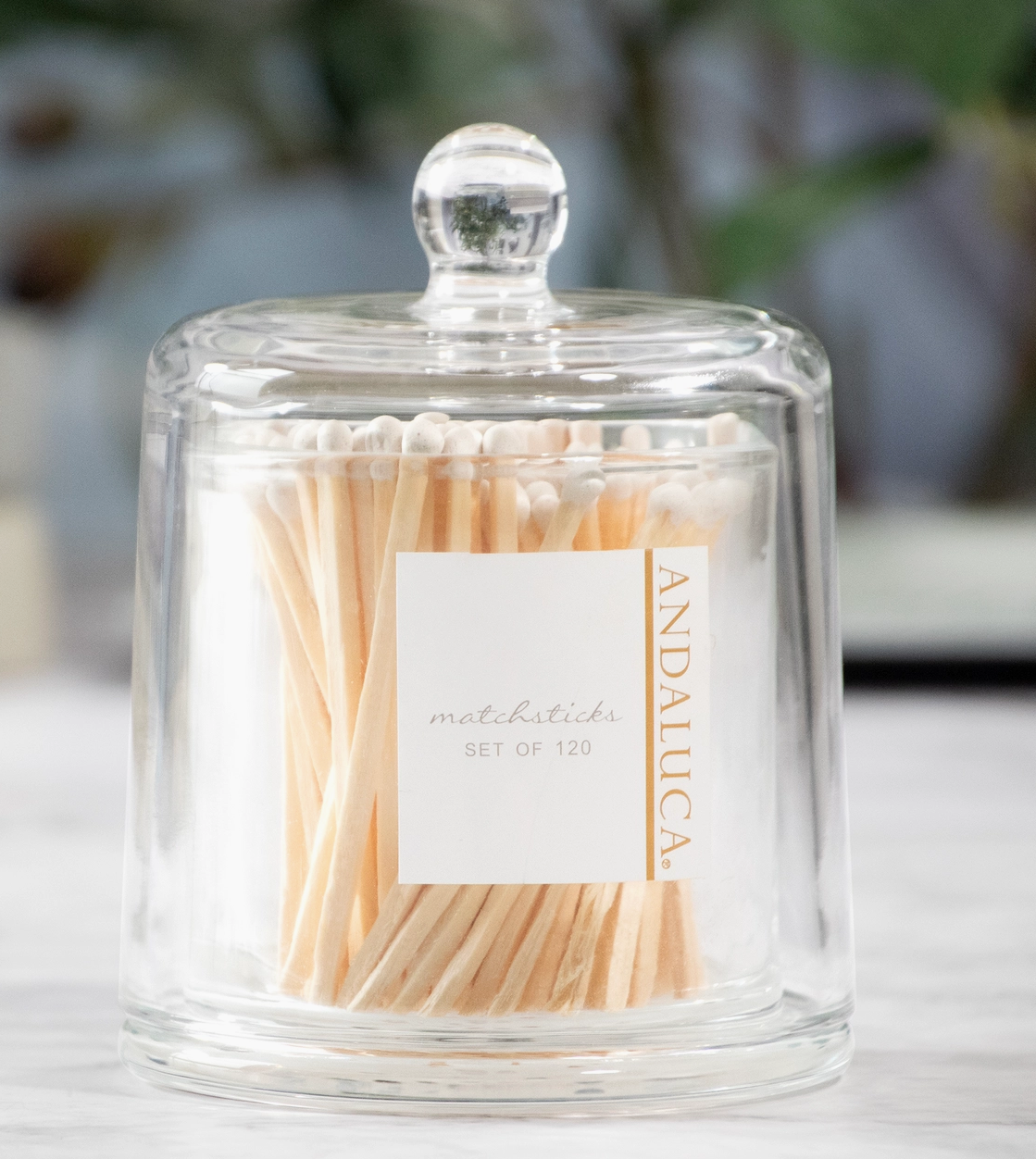 Wooden Matches Glass jar