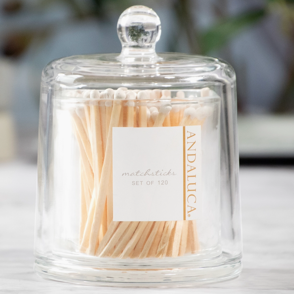 Wooden Matches Glass jar
