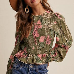 Meadow Muse Smocked Blouse