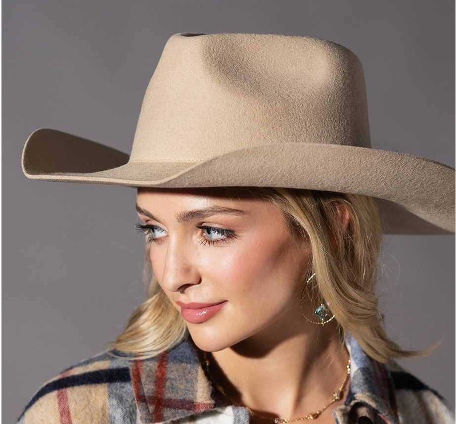 Cowboy Wool Brim Hat