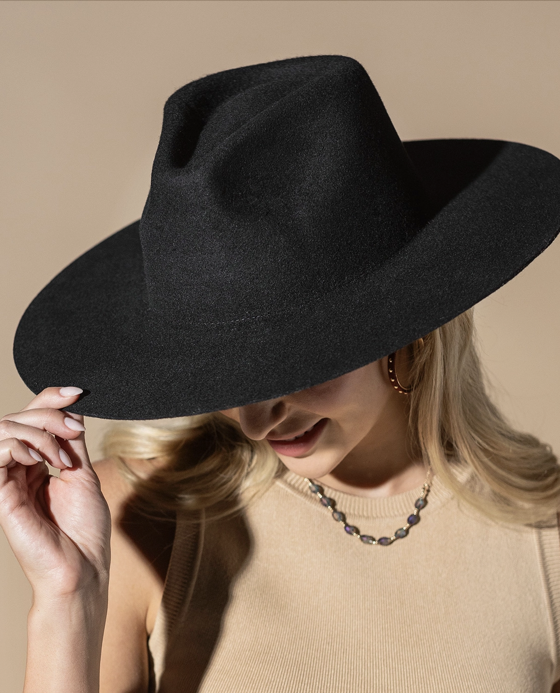 Wool Teardrop Panama Hat