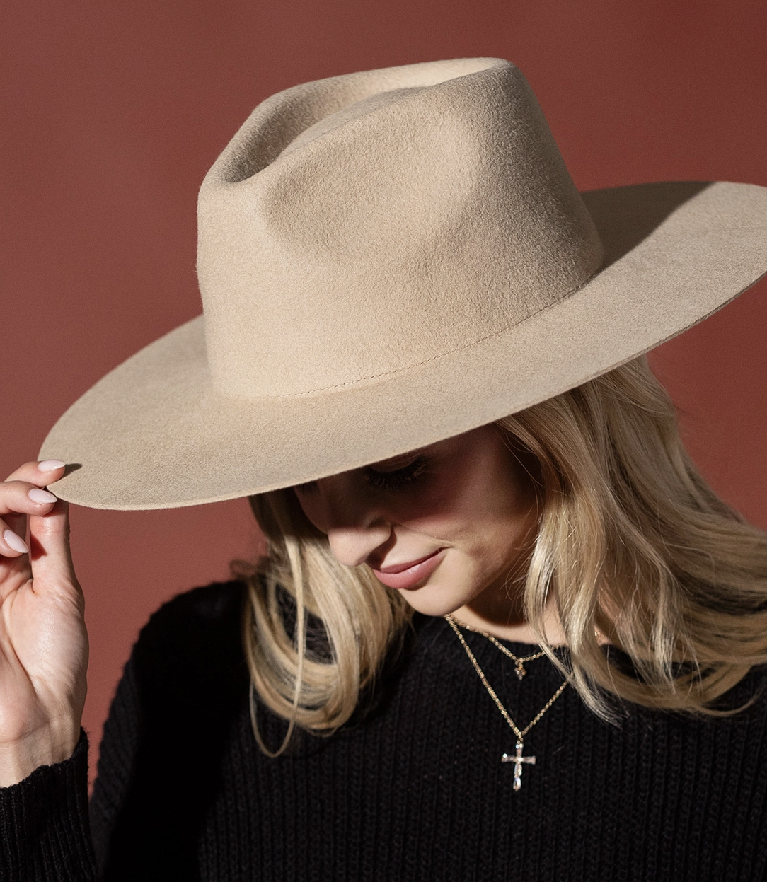 Wool Teardrop Panama Hat