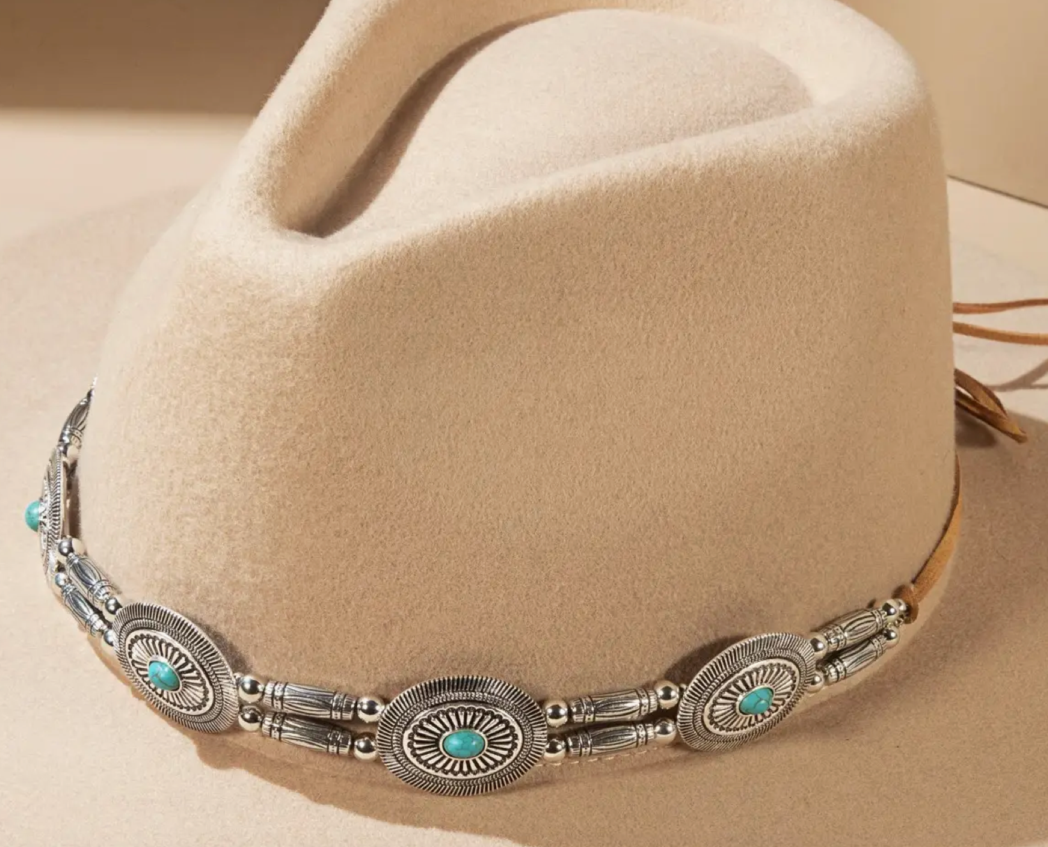 Western Concho Hat Band