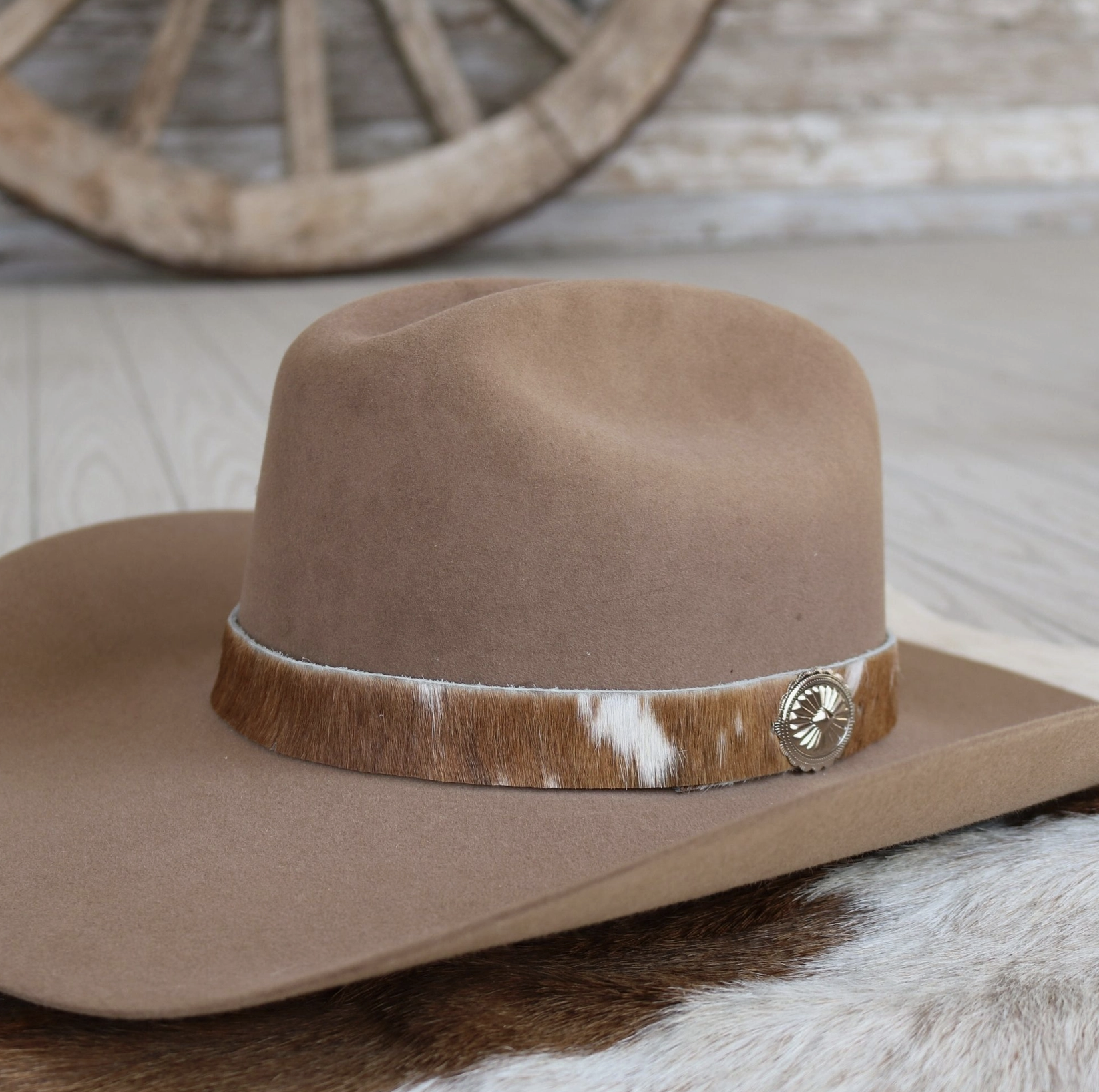 Cowhide Hat Band