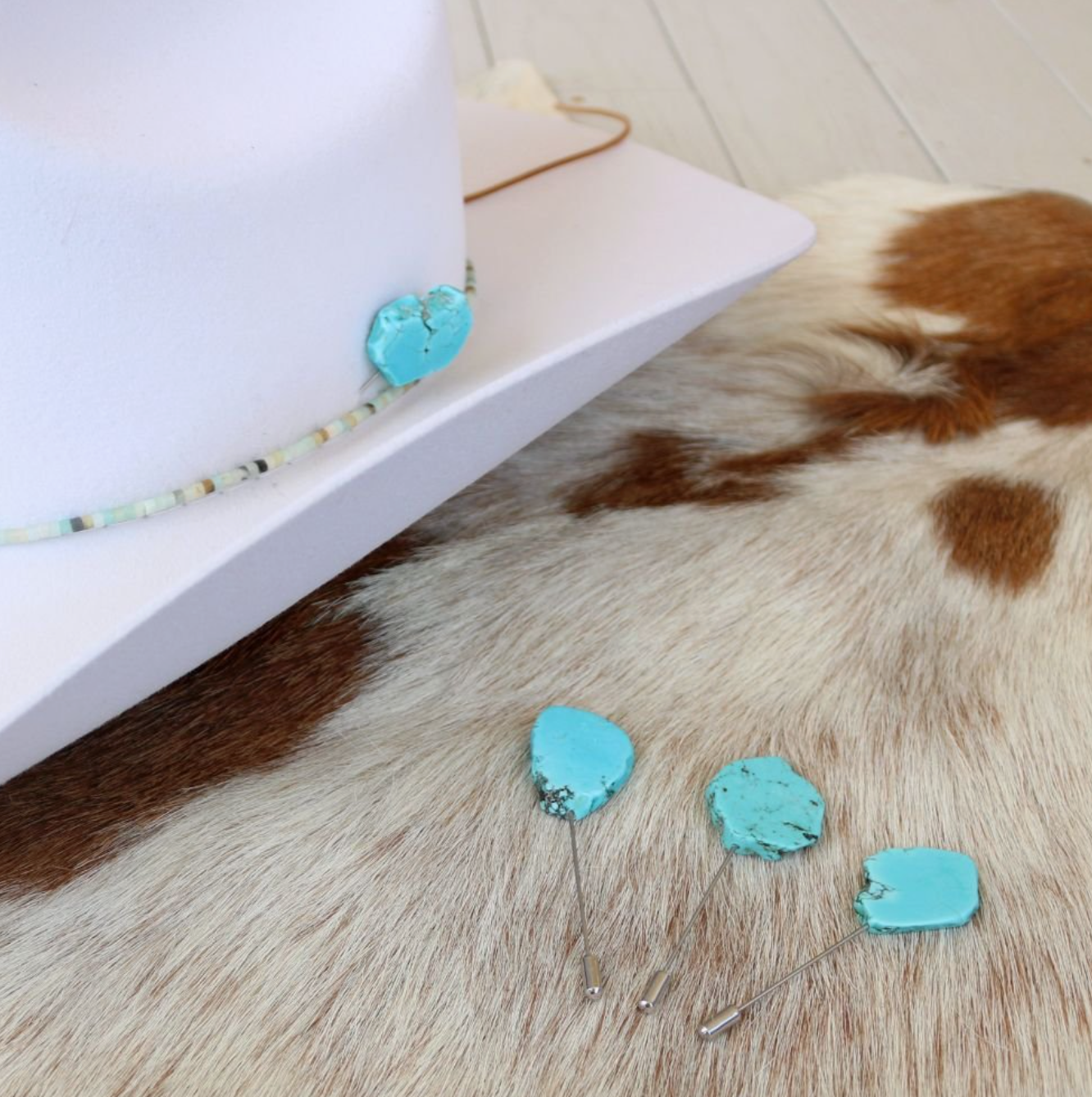 Turquoise Stone Hat Pin