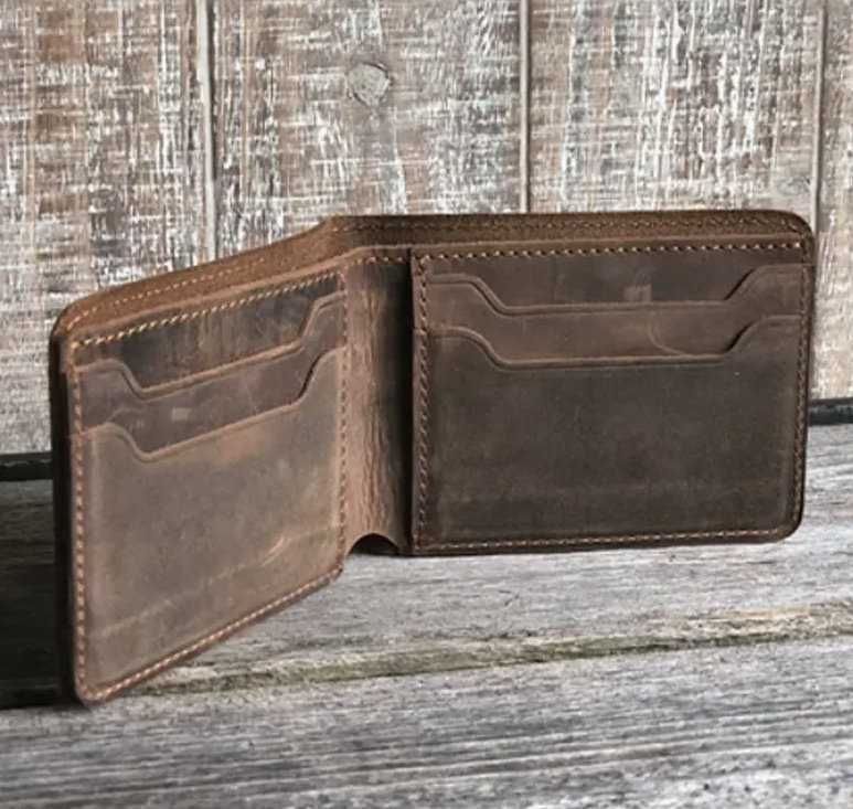 Genuine Leather Bifold Wallet