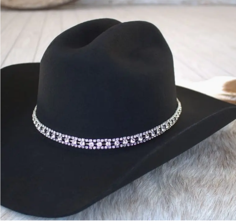Rhinestone Bling Hat Band