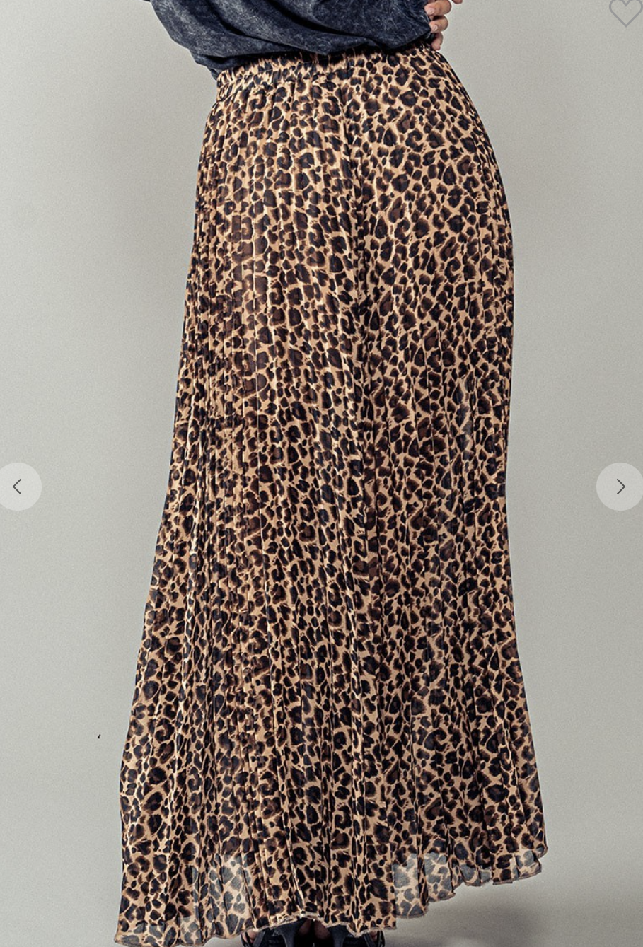 Leopard Midi Skirt