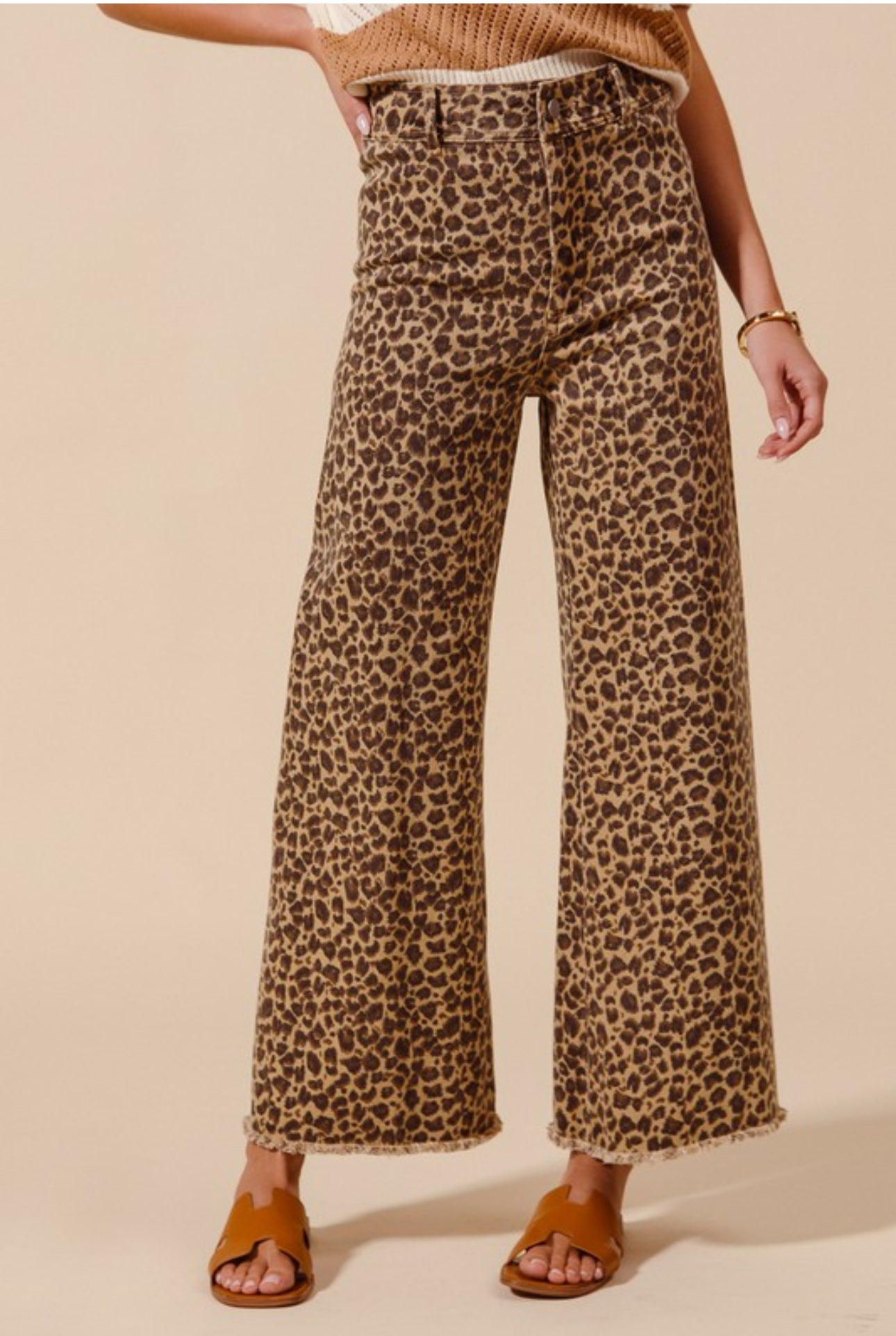 Cheetah Daze Flare Jean