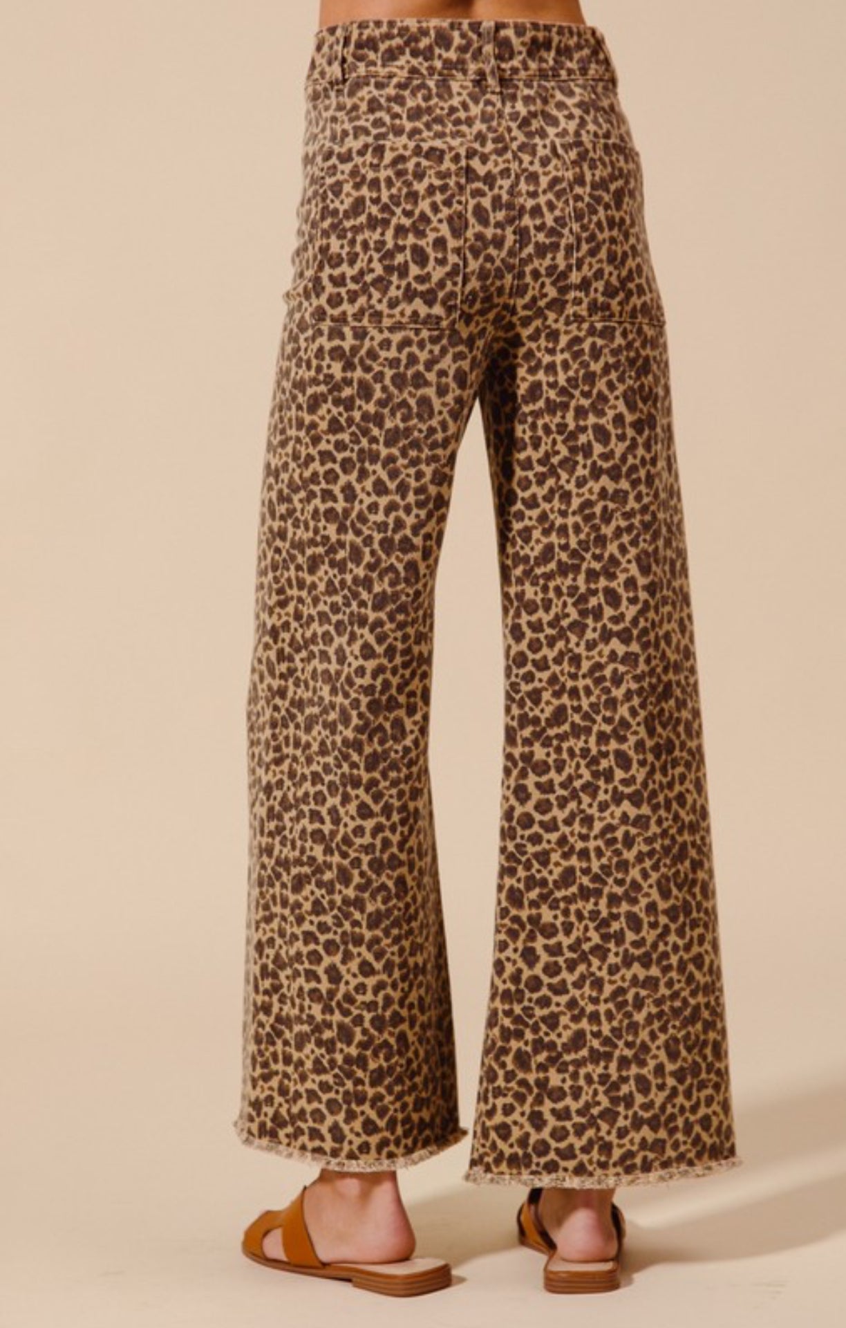 Cheetah Daze Flare Jean