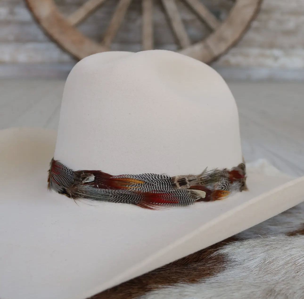 Western Feather Dripping Springs Hat Band - Small