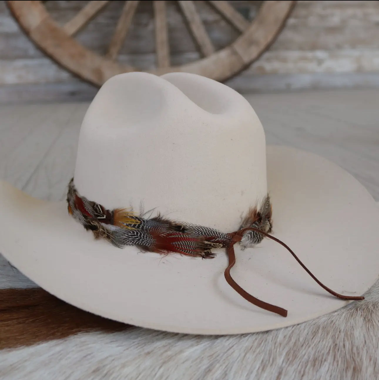 Western Feather Dripping Springs Hat Band - Small