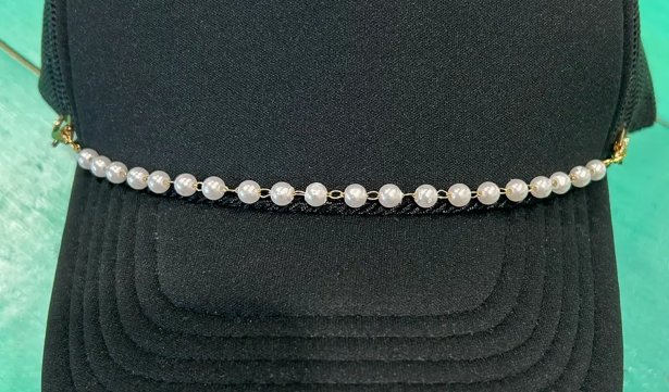 Pearl Hat Chain Trucker