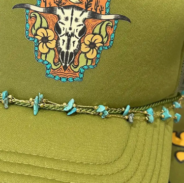 Turquoise Trucker Hat Chain