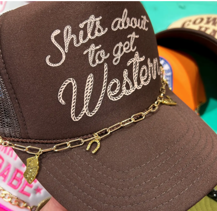 Western Charmed Trucker Hat Chain