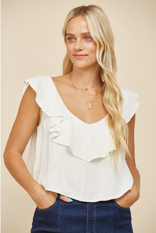 Ivory Bloom Top