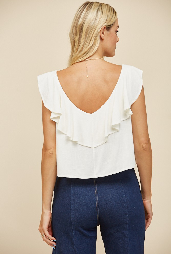 Ivory Bloom Top