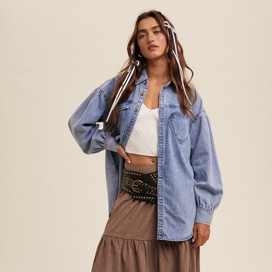 Heartland Denim Shacket