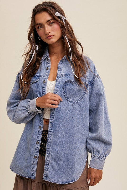Heartland Denim Shacket