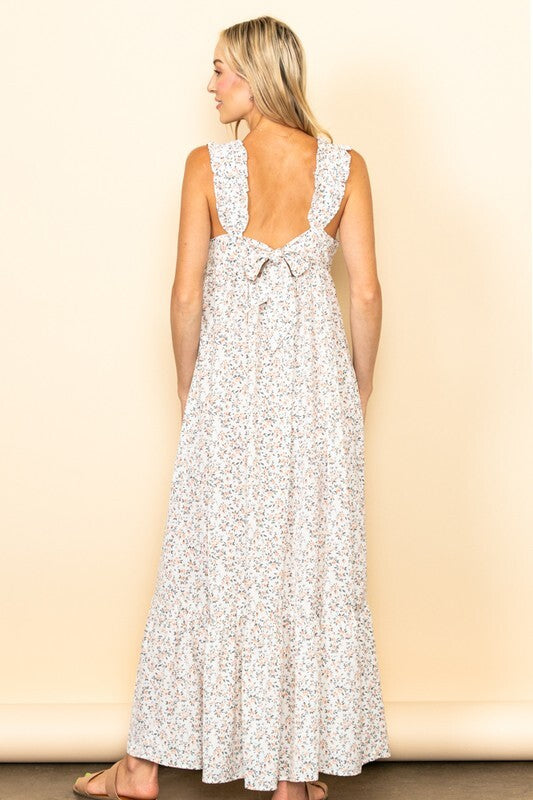 Blossom Breeze Back Tie Maxi Dress
