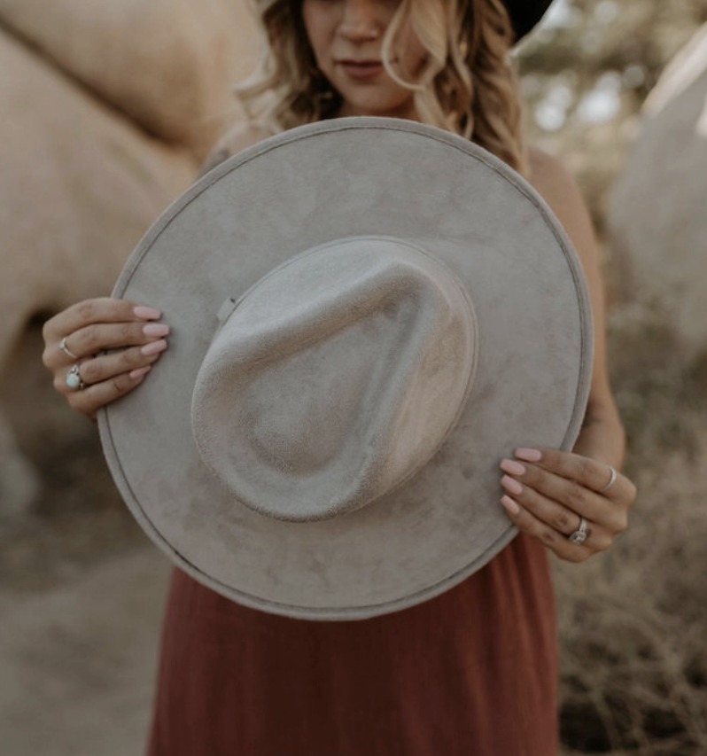 Zenith Vegan Suede Tear Drop Hat