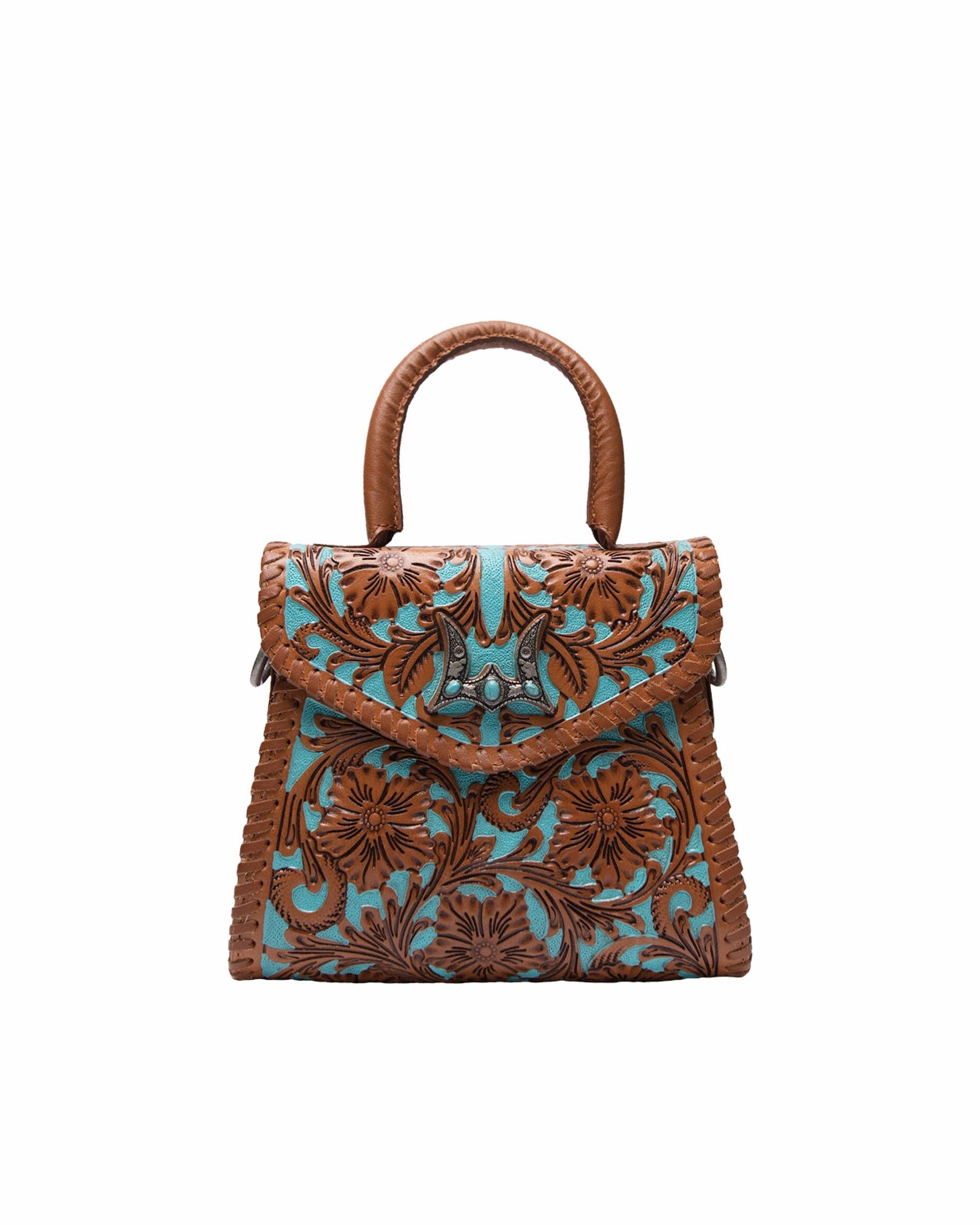 Loyal West Leon Mini Handle Purse - Whiskey & Water