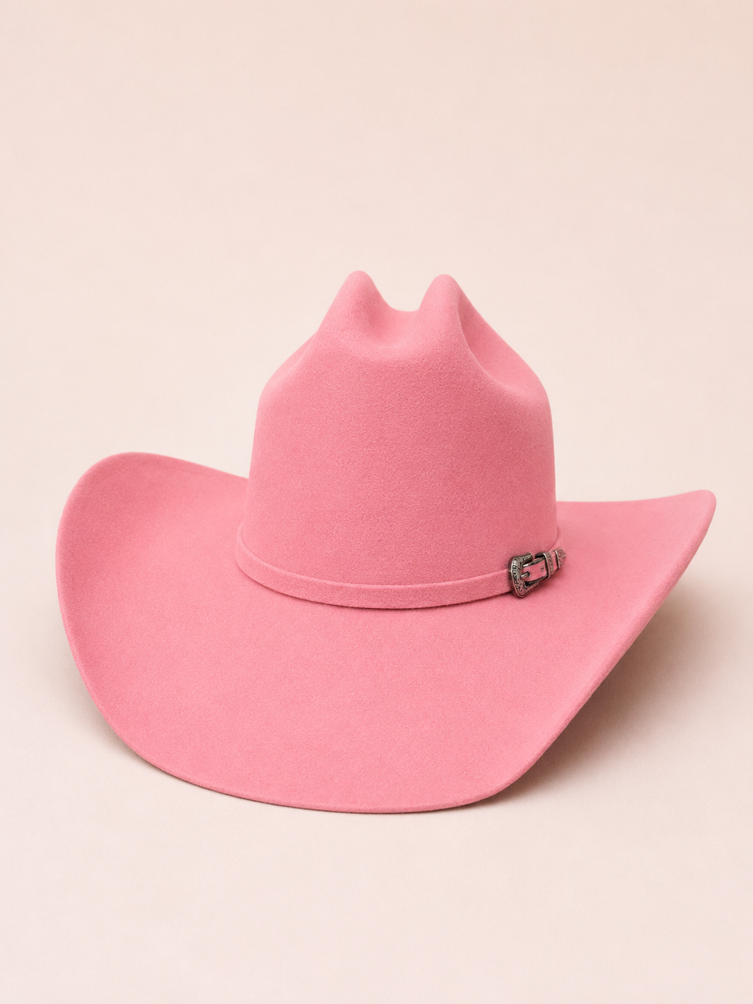 Premium Wool Cattleman Country Hat - Bubble Gum