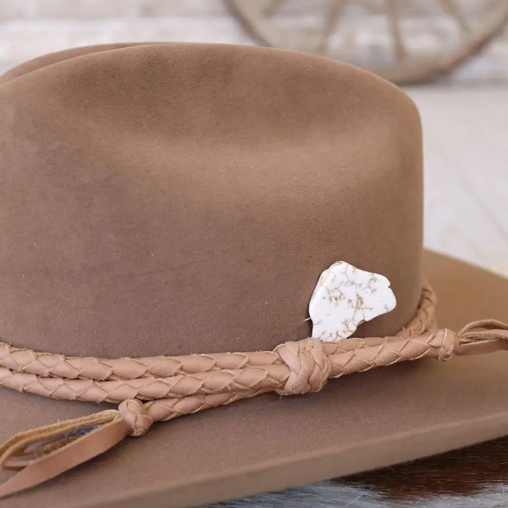 White Stone Hat Pin