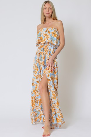 Tube Belted Maxi Dress