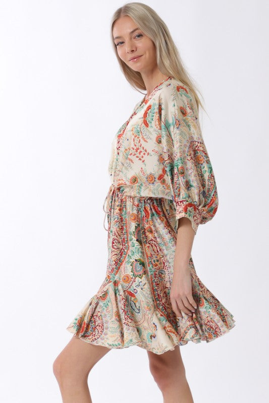 Tie Front Mini Dress