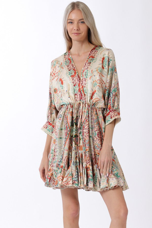 Tie Front Mini Dress