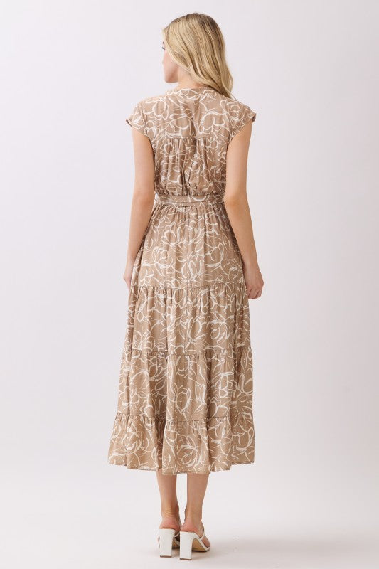 Sleeveless Tiered Maxi Dress