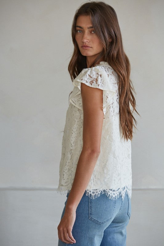 Niamh Lace Top | Feminine Western Boho Boutique Top