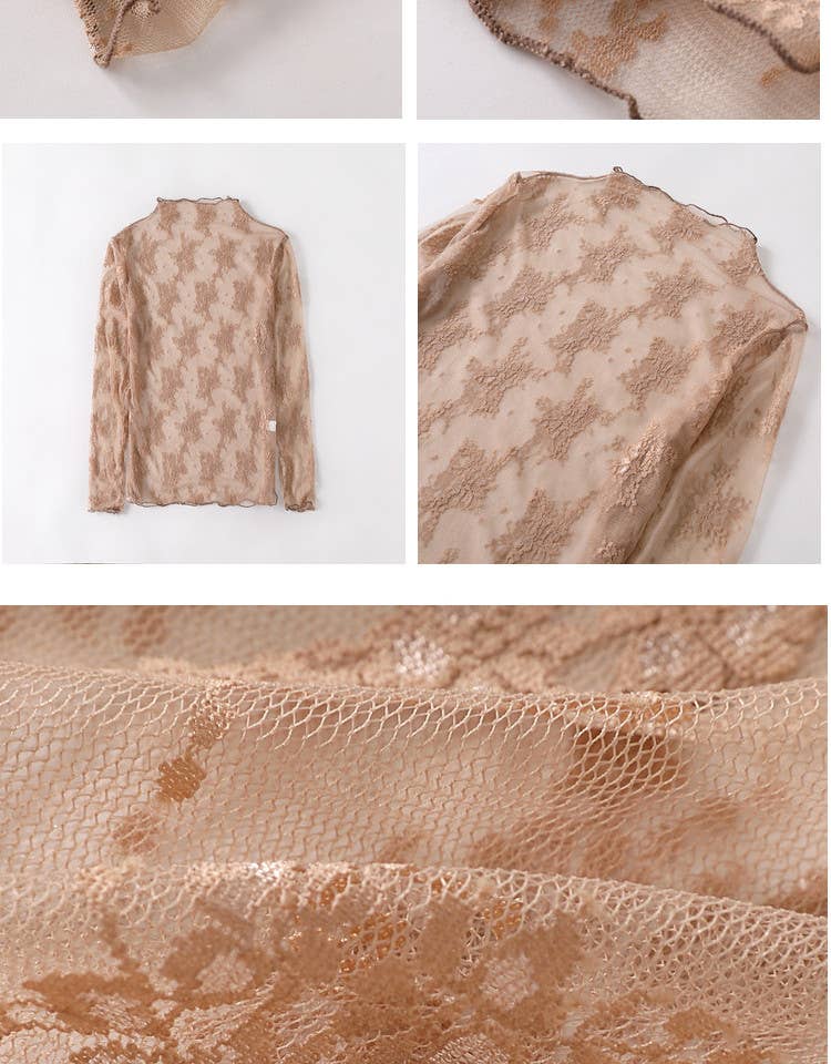 Lace Mesh Tops