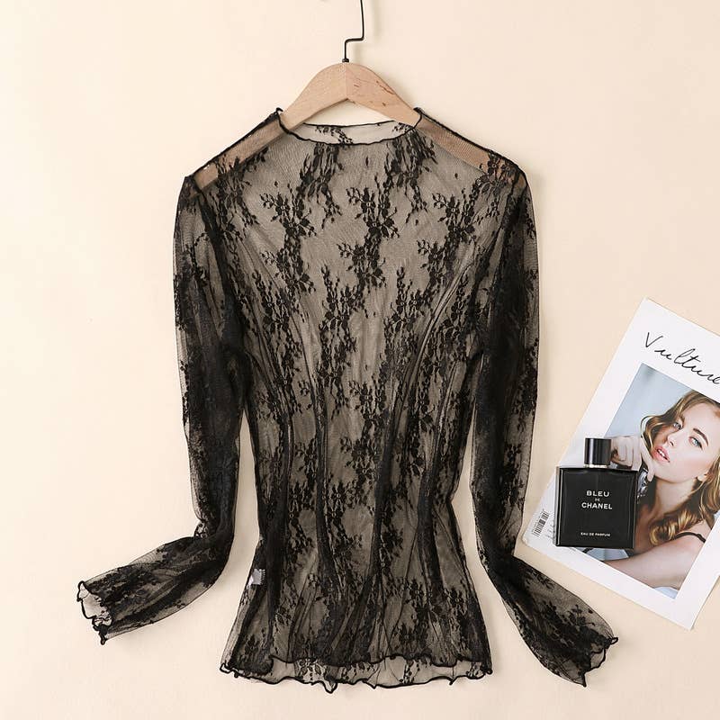 Lace Mesh Tops