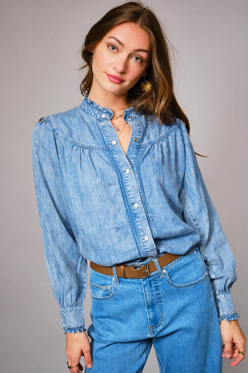 Denim Snap Shirt