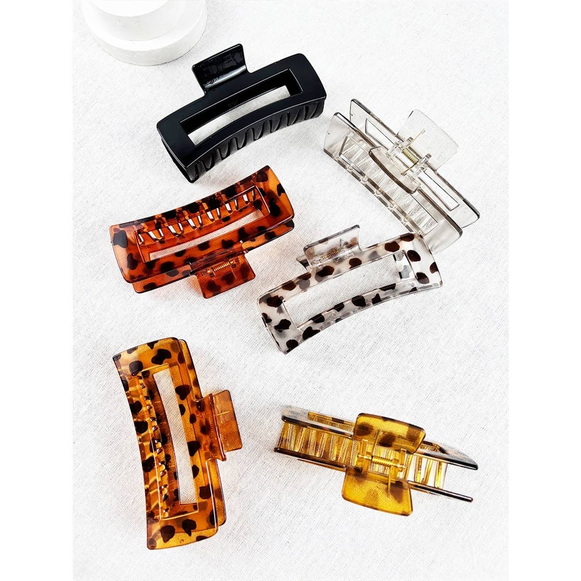 Rectangle Hair Claw Clip | Large Claw Clip for Thick Hair