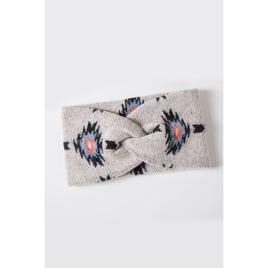 Aztec Print Twisted Headwrap