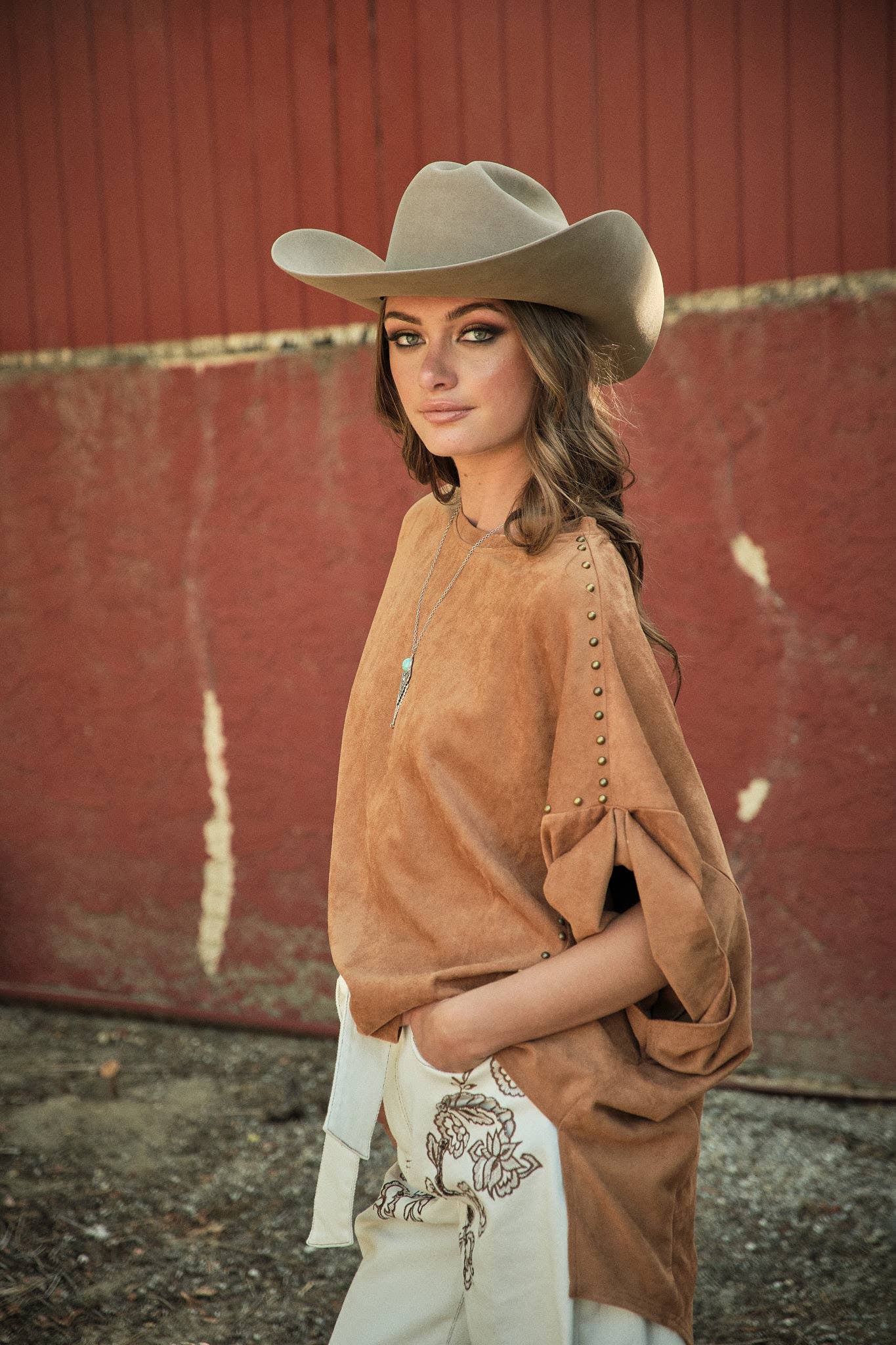 Studded High Low Oversized Tee