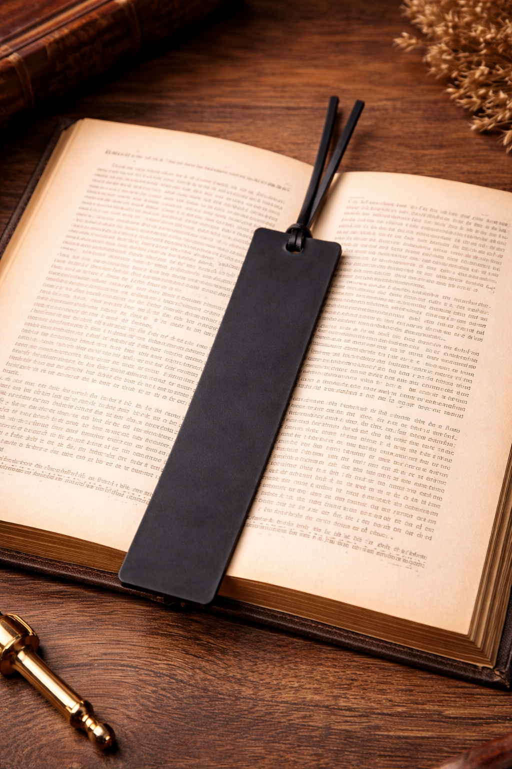 Leather Bookmark, Genuine Leather Personalized Bookmark