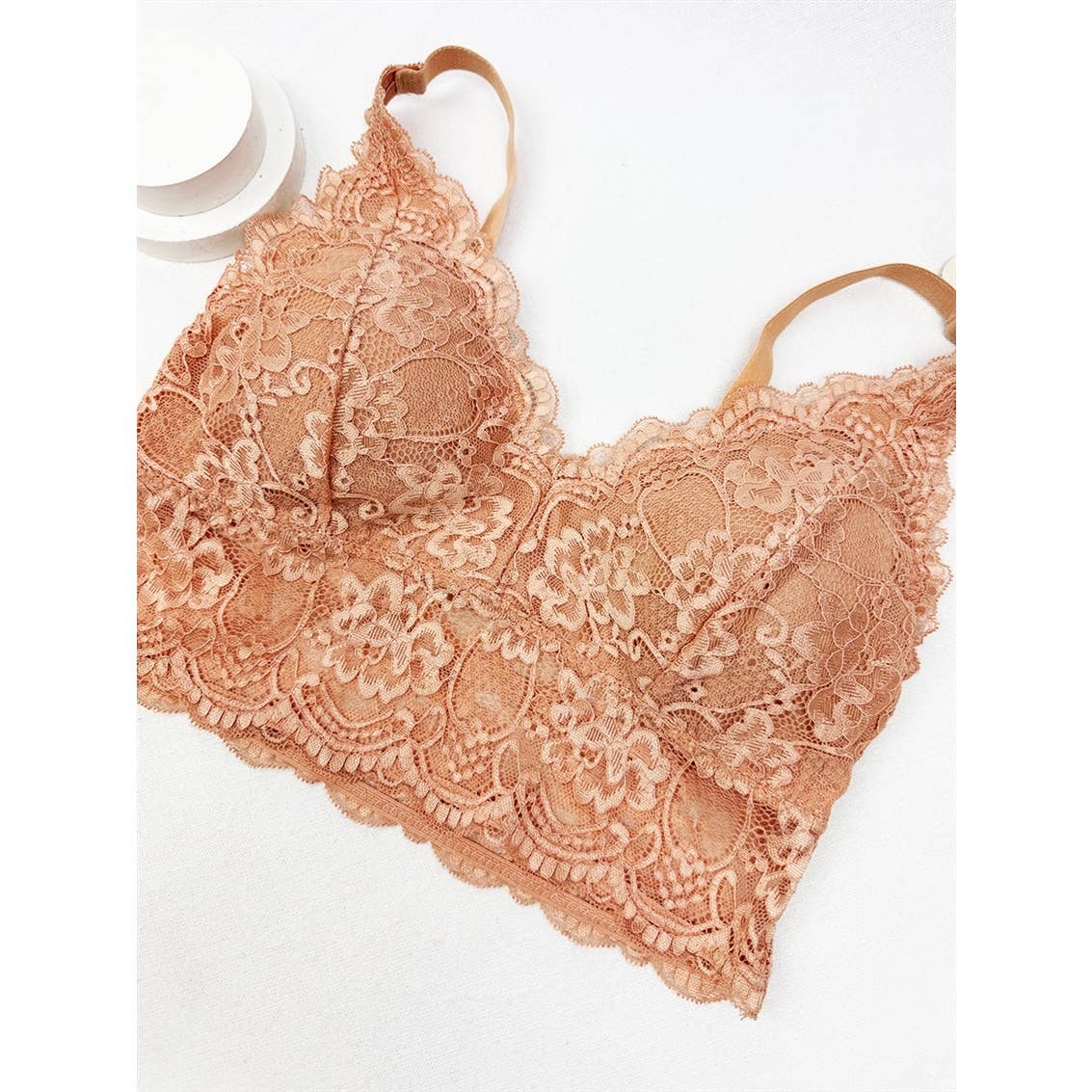 Floral Lace Bralette | Adjustable Straps & Wide Elastic Band