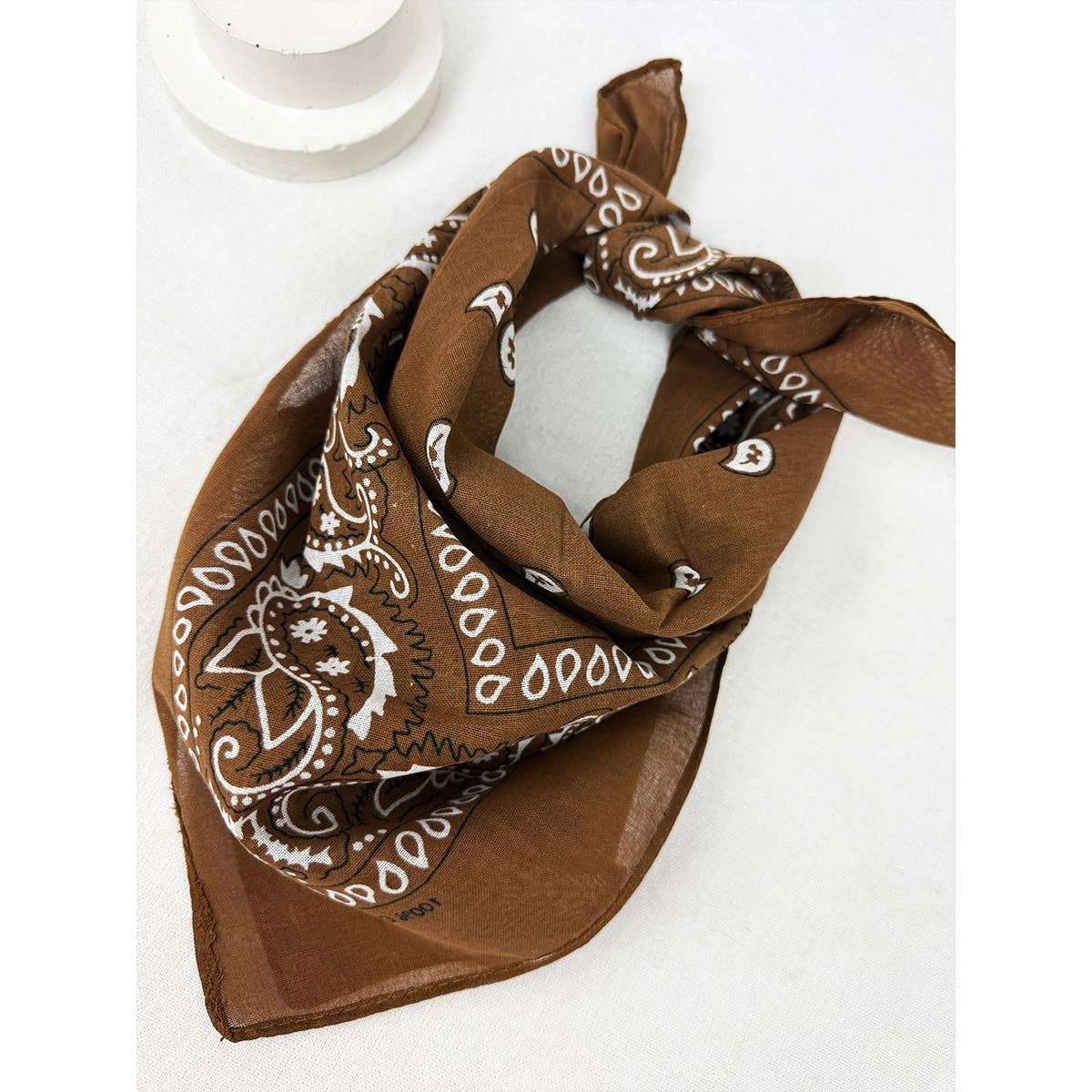 Brown Paisley Pattern Bandanas