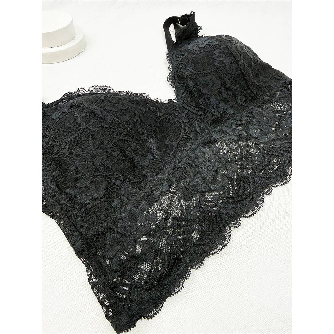 Floral Lace Bralette | Adjustable Straps & Wide Elastic Band