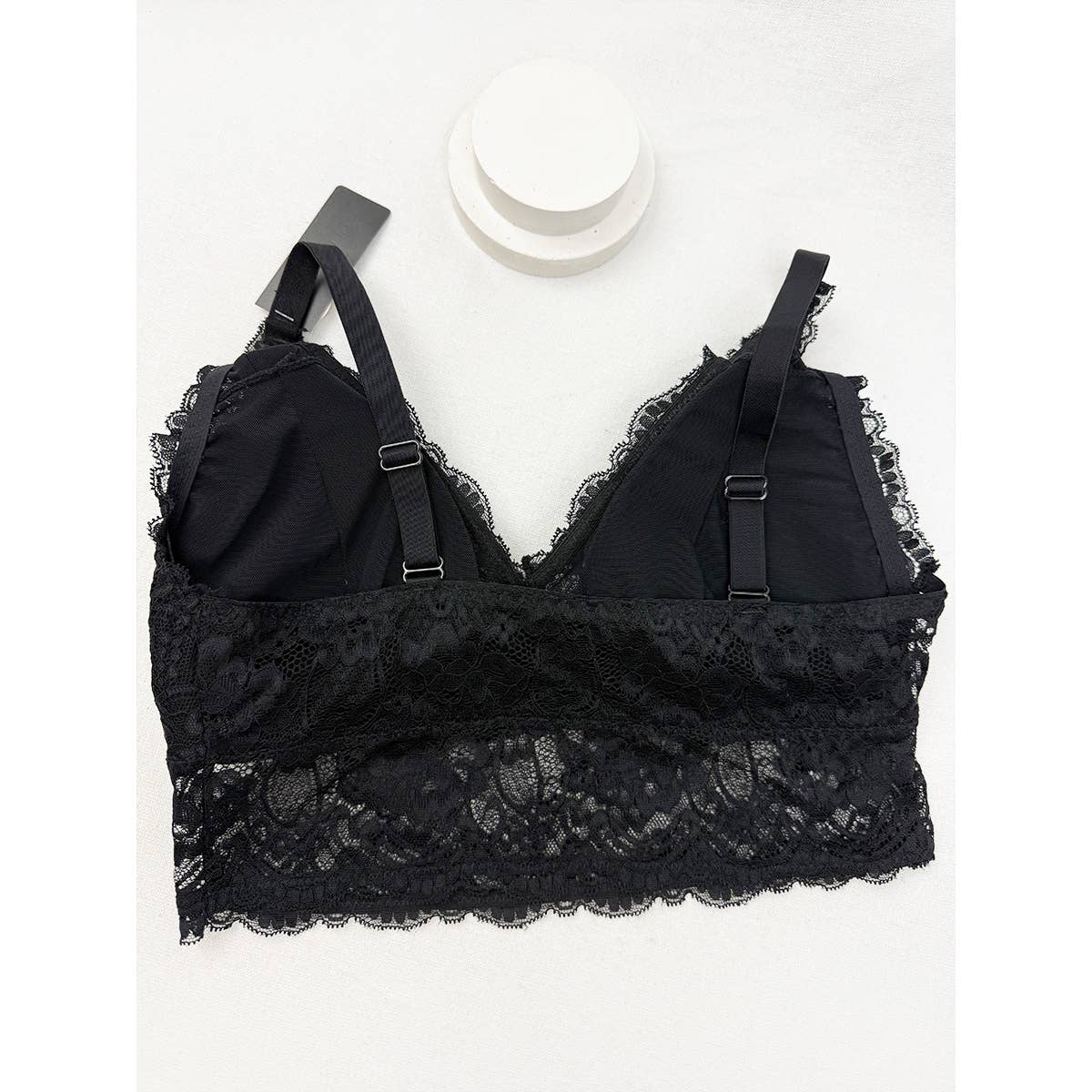 Floral Lace Bralette | Adjustable Straps & Wide Elastic Band