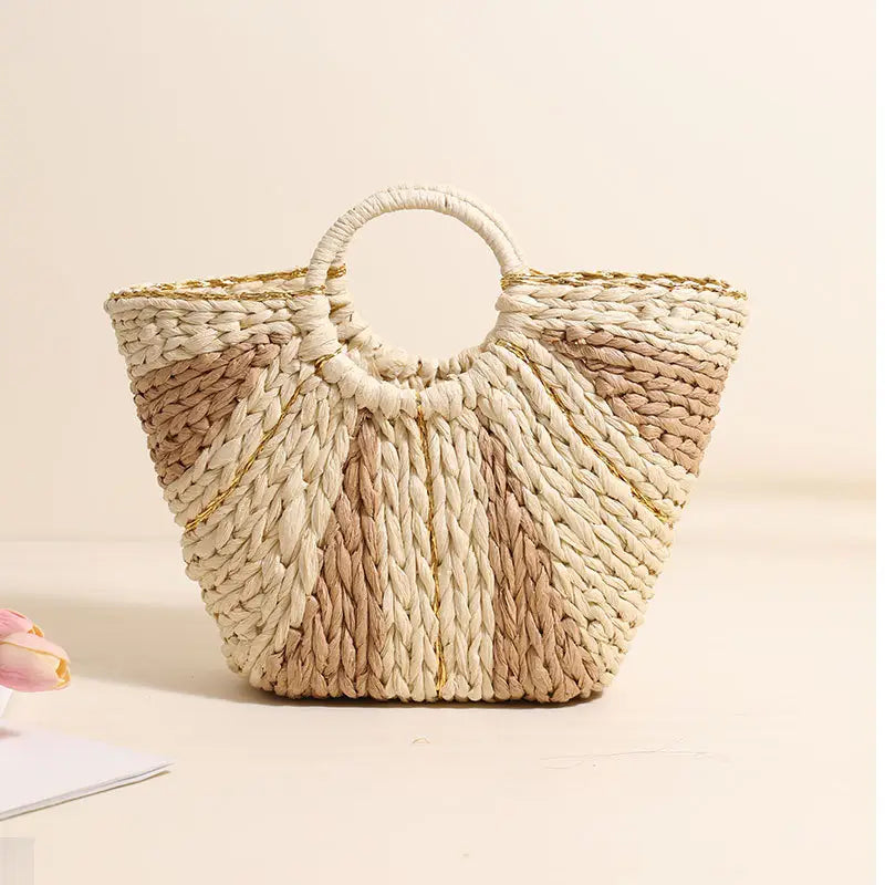 Straw Woven Beach Bag