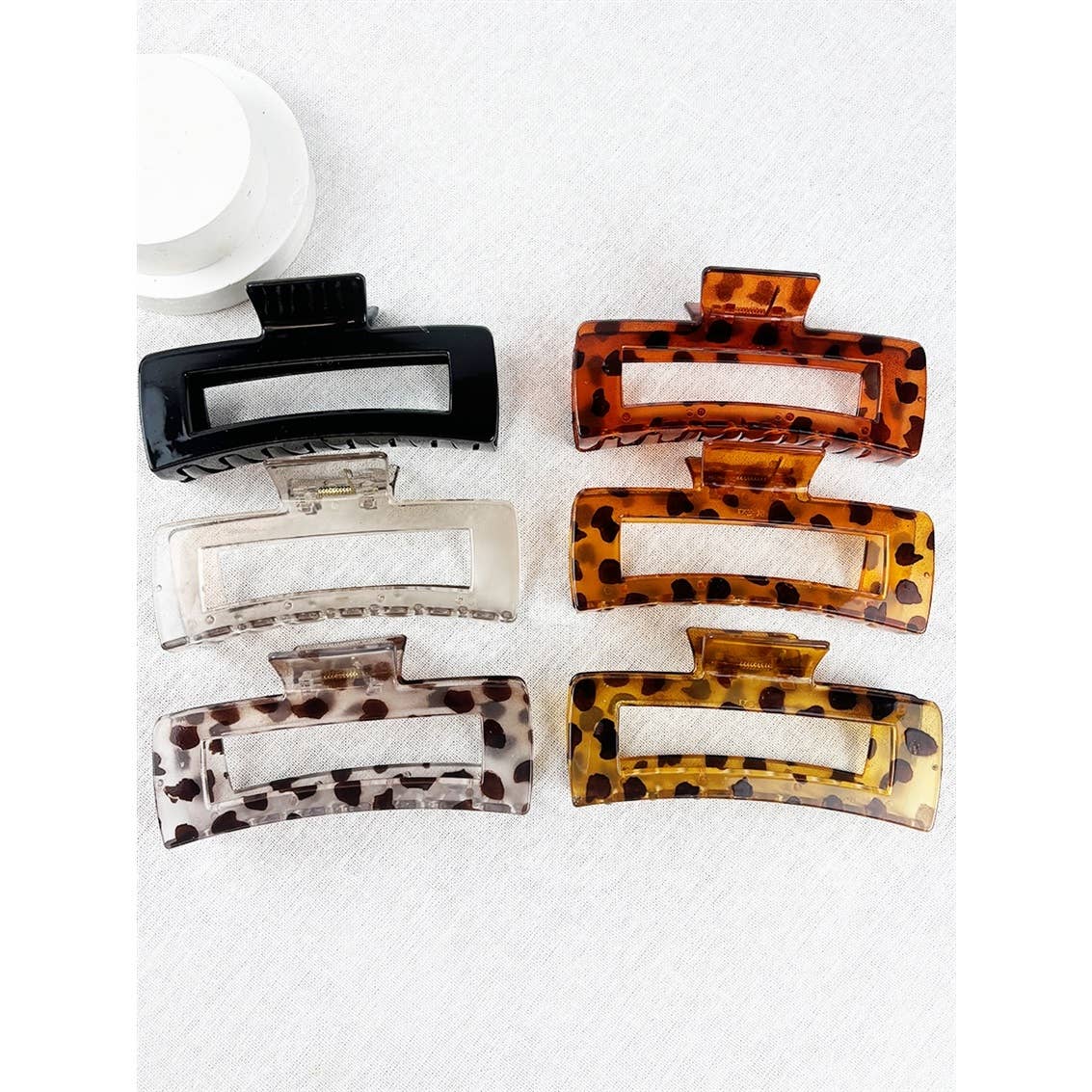 Rectangle Hair Claw Clip | Large Claw Clip for Thick Hair